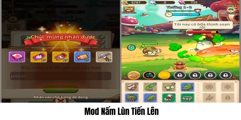 mod Nấm Lùn Tiến Lên